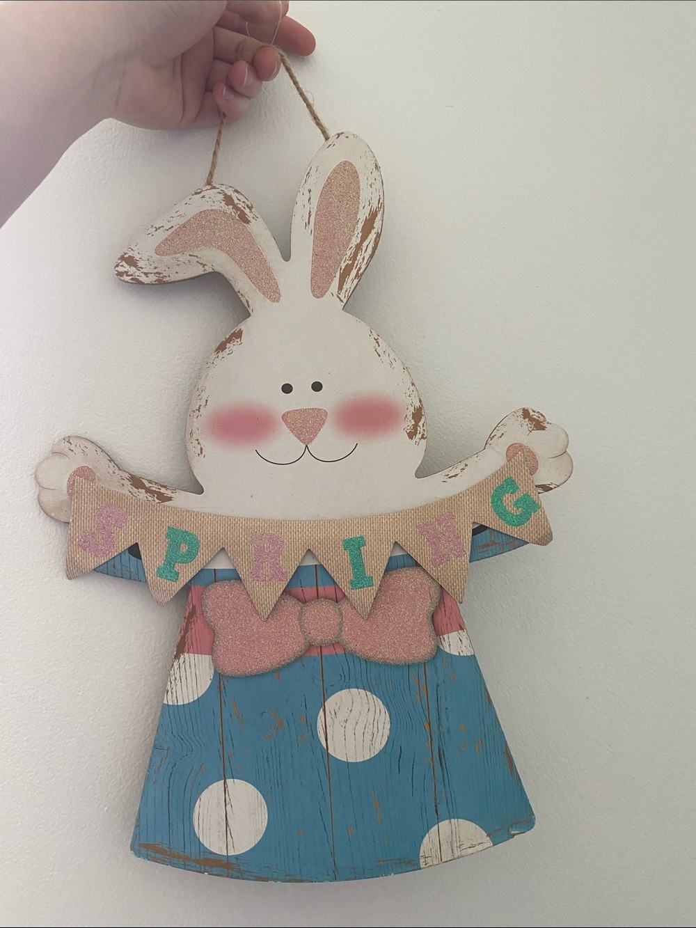 Spring Bunny Sign